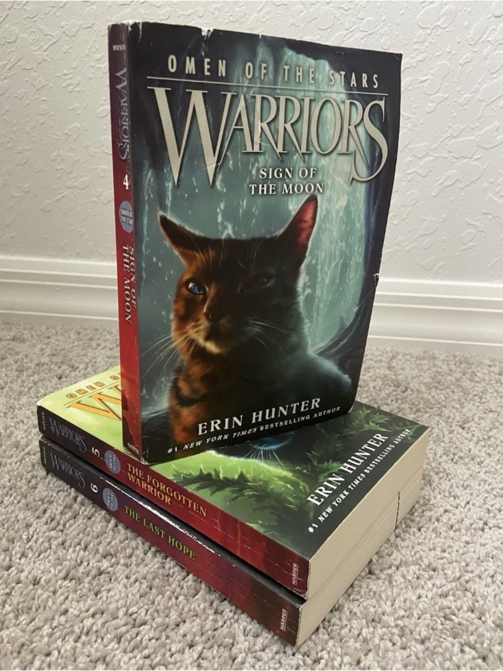 Warrior Cats Omen of the Stars Series Books 4, 5, 6 Set